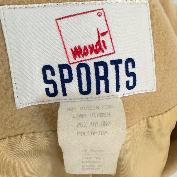 Mondi Sports Vintage Wool Teddy Trench Coat M - Picture 5 of 5